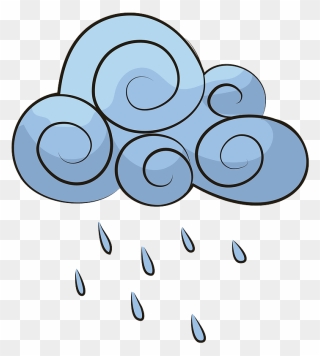 Regenwolke Clipart - Nube Clipart - Png Download