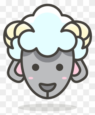 Schaf Clipart - Sheep Emoji Clipart - Png Download