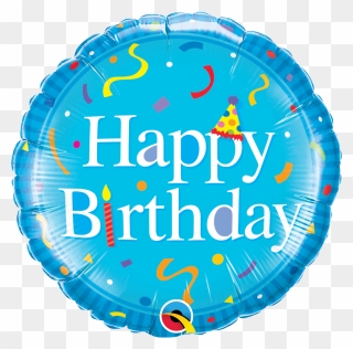 Happy Birthday Balloon Blue Clipart