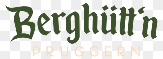 Berghütt"n Pruggern Logo - Calligraphy Clipart