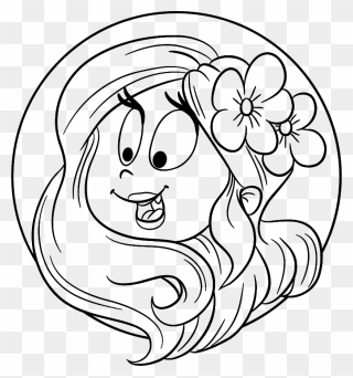 Jungfrau - Line Art Clipart