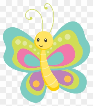 Transparent Nikolaus Clipart - Cute Butterfly Clipart - Png Download