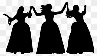 Hamilton The Schuyler Sisters Musical Theatre - Hamilton Schuyler Sisters Silhouette Clipart