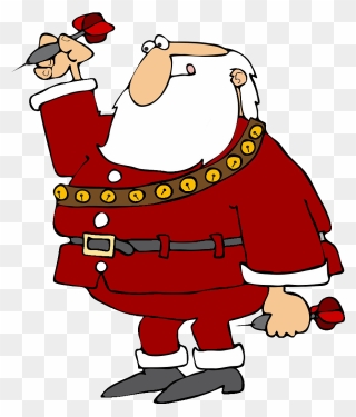 Joulupukki"   "   Width="111 - Santa Playing Darts Cartoon Clipart