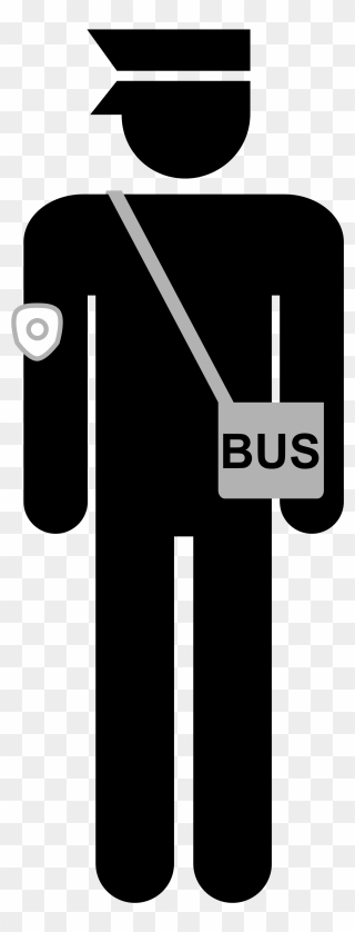 Driver Clipart Bus Conductor - Male Toilet Sign Png Transparent Png