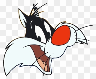 Looney Tunes Face Png - Sylvester Looney Tunes Head Clipart