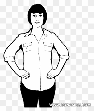 Someone With Their Hands On Their Hips Clipart