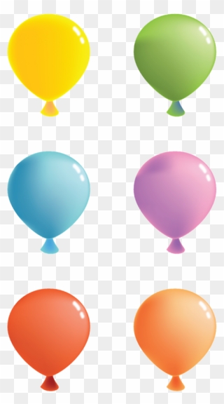 Balloon Color Birthday - Birthday Clipart