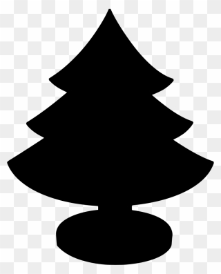 Christmas Tree Silhouette Small Clipart