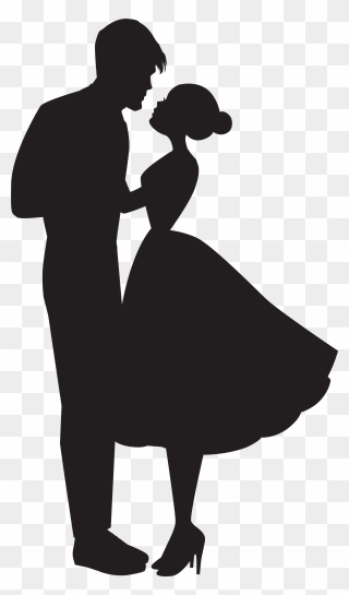 Clip Art Portable Network Graphics Love Openclipart - Romantic Couple Dancing Silhouette - Png Download