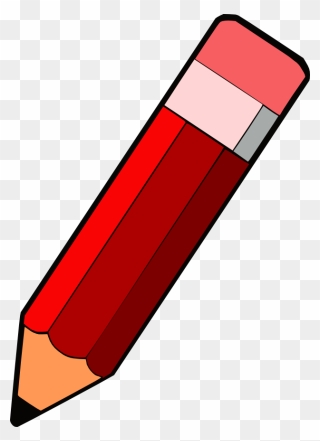 Colored Pencil Clip Art - Red Pencil Clipart - Png Download