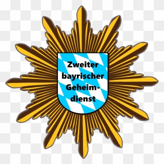 Logo Der Bayrischen Polizei Mit Den Worten "zweiter - Bavarian State Police Clipart