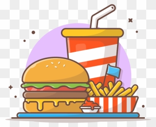 Cross Selling - Burger Meal Icon Clipart