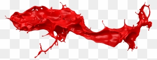 Paint Ink Brush - Red Paint Splash Png Clipart