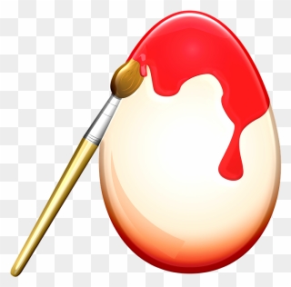 Painting Red Egg Clipart - Png Download