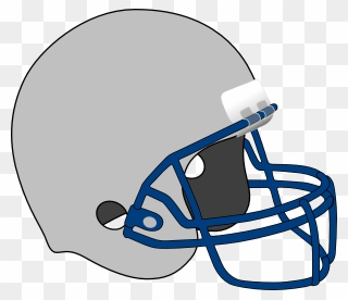 Grey Football Helmet Clipart - Png Download