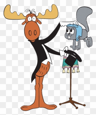 Rocky And Bullwinkle Magic Trick - Rocky And Bullwinkle Png Transparent Clipart