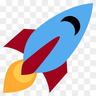 Rocket Emoji Clipart - Emoticon Cohete - Png Download