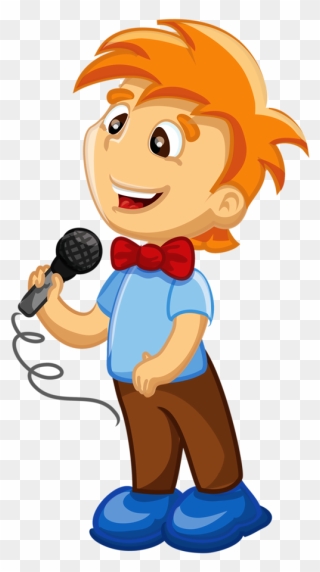 Pioneer Clipart Communities - Boy With Microphone Clipart - Png Download