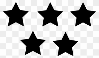 5 Star Rating Icon Png - 5 Star Icon Png Clipart