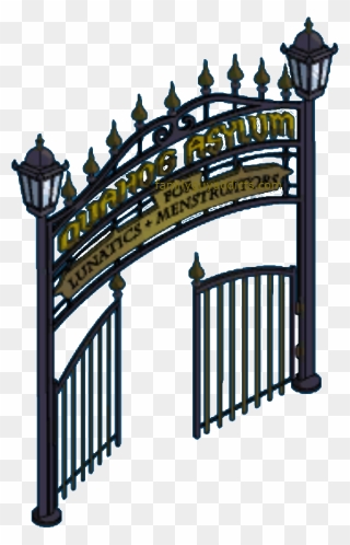 Quahog Asylum Gate - Gate Clipart
