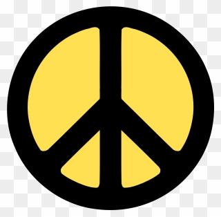 Peace Symbols Clip Art - Peace Sign Silhouette - Png Download
