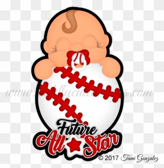 Baseball Allstar Clipart Png Svg Download Sports Svg - Cute Baby Basketball Cartoon Transparent Png