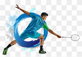 Badminton Png Clipart Background - Vector Badminton Player Png Transparent Png