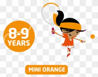 Mini Orange Tennis Clipart