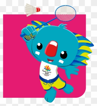 Badminton Pictogram - 2018 Commonwealth Games Clipart