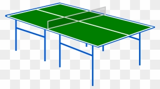 Clipart Table Rectangle Table - Table Tennis Table Clipart - Png Download
