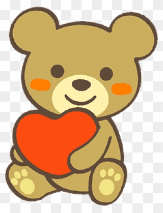 Teddy Bear With Heart Clipart - くま の ぬいぐるみ イラスト - Png Download