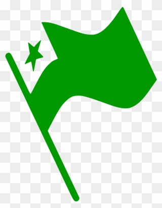 Esperanto Flag Waving - Esperanto Png Clipart
