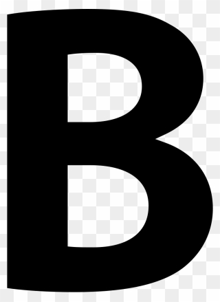 B Letter Bold Button Letter Symbol Svg Png Icon Download - Letter B Bold Font Clipart