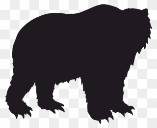 Grizzly Bear Polar Bear American Black Bear Kodiak - Bear Black Silhouette Png Clipart