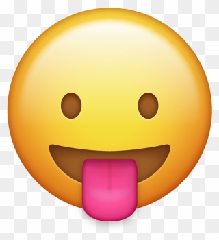 Apple Emojis Clipart Svg Transparent Download New Emoji - Tongue Out Emoji Iphone - Png Download