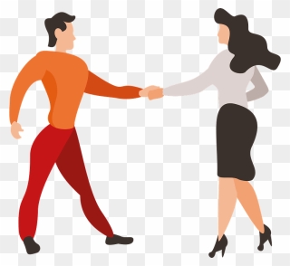 Dancing Couple Clipart - Couple Vector - Png Download