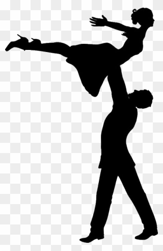 Lighting Clipart Dance - Dancer Silhouette Male And Female - Png Download