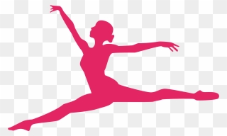 Ballet Dancer Gymnastics - Clipart Silhouette Gymnast - Png Download