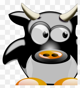 Tux Cow Clipart
