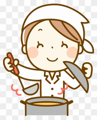 Line Art,pleased,sticker - 調理 員 給食 イラスト Clipart