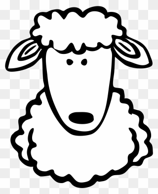 Sheep Face Clipart - Png Download