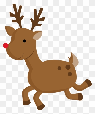 Moose Clipart Reindeer Headband - Rudolph Cartoon - Png Download