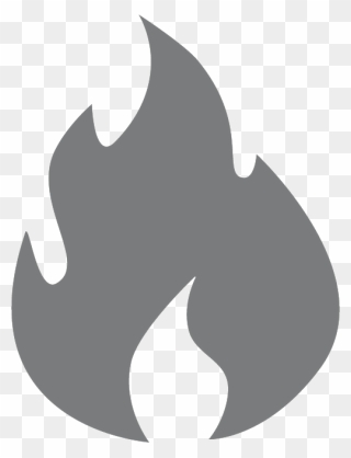 Fire Icon Fixed - Fire Png Icon Grey Clipart