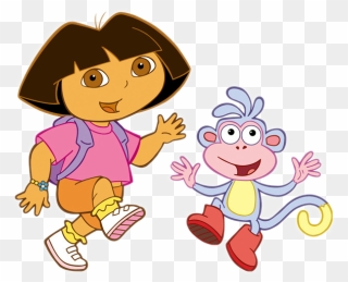 Dora The Explorer And Boots Clipart