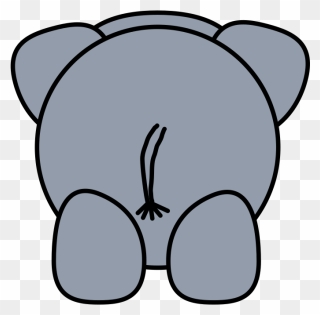 Elephant Cartoon Images Front View Clipart