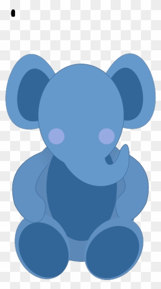 Elefante Azul Clipart