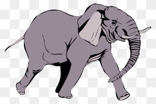 Transparent Background Elephant Clipart - Png Download