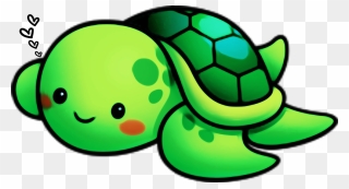 Transparent Cute Turtle Png - Cute Sea Turtle Drawing Clipart