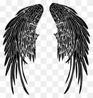 Tattoo Fallen Angel Clip Art Cover-up - Fallen Angel Wings Tattoo - Png Download